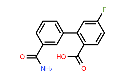 1261966-76-0 | 2-(3-Aminocarbonylphenyl)-4-fluorobenzoic acid