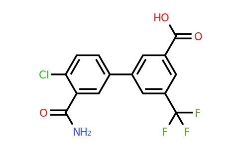 1261966-86-2 | 3-(3-Carbamoyl-4-chlorophenyl)-5-trifluoromethylbenzoic acid