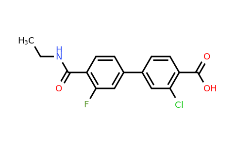 1261967-20-7 | 2-Chloro-4-[4-(ethylcarbamoyl)-3-fluorophenyl]benzoic acid