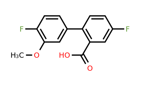 1261967-36-5 | 5-Fluoro-2-(4-fluoro-3-methoxyphenyl)benzoic acid