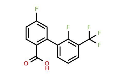 1261968-15-3 | 4-Fluoro-2-(2-fluoro-3-trifluoromethylphenyl)benzoic acid