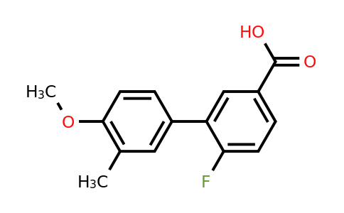 1261968-24-4 | 4-Fluoro-3-(4-methoxy-3-methylphenyl)benzoic acid