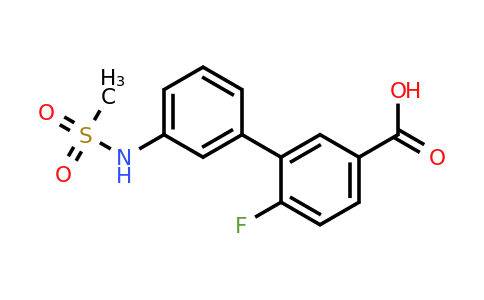 1261968-53-9 | 4-Fluoro-3-(3-methylsulfonylaminophenyl)benzoic acid