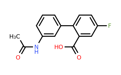 1261969-52-1 | 2-(3-Acetylaminophenyl)-5-fluorobenzoic acid