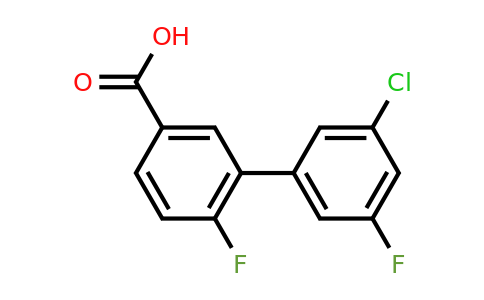 1261970-22-2 | 3-(3-Chloro-5-fluorophenyl)-4-fluorobenzoic acid