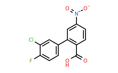 1261970-50-6 | 2-(3-Chloro-4-fluorophenyl)-4-nitrobenzoic acid