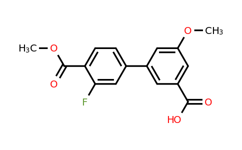 1261970-86-8 | 3-(3-Fluoro-4-methoxycarbonylphenyl)-5-methoxybenzoic acid