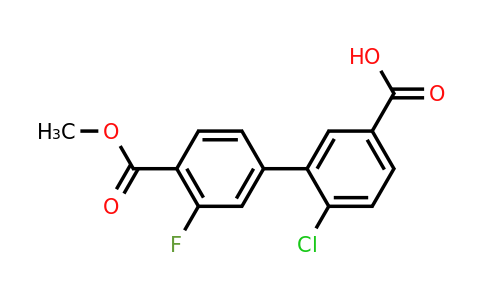 1261970-94-8 | 4-Chloro-3-(3-fluoro-4-methoxycarbonylphenyl)benzoic acid