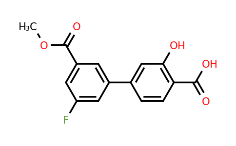 1261970-99-3 | 4-(3-Fluoro-5-methoxycarbonylphenyl)-2-hydroxybenzoic acid