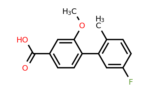 1261972-12-6 | 4-(5-Fluoro-2-methylphenyl)-3-methoxybenzoic acid