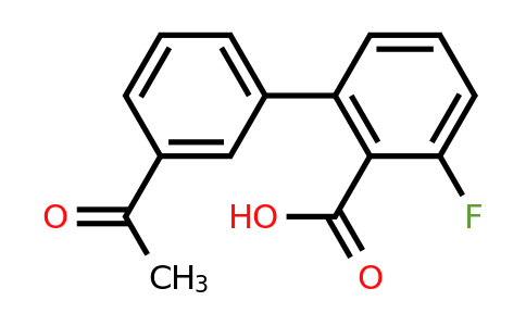 1261973-50-5 | 2-(3-Acetylphenyl)-6-fluorobenzoic acid