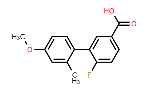 1261974-36-0 | 4-Fluoro-3-(4-methoxy-2-methylphenyl)benzoic acid