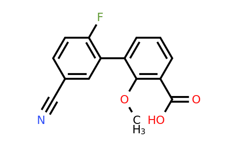 1261974-40-6 | 3-(5-Cyano-2-fluorophenyl)-2-methoxybenzoic acid