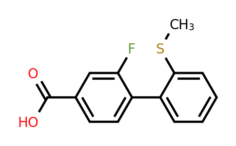 1261974-64-4 | 3-Fluoro-4-(2-methylthiophenyl)benzoic acid