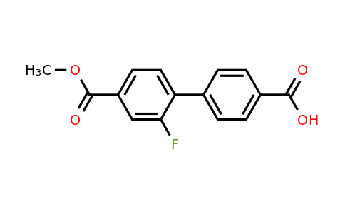 1261974-70-2 | 4-(2-Fluoro-4-methoxycarbonylphenyl)benzoic acid