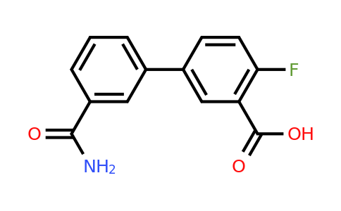 1261974-76-8 | 5-(3-Aminocarbonylphenyl)-2-fluorobenzoic acid