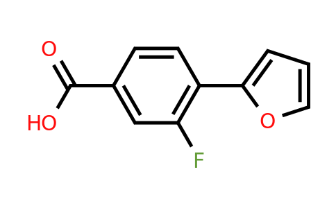 1261975-22-7 | 3-Fluoro-4-(furan-2-yl)benzoic acid