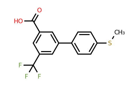 1261975-51-2 | 3-(4-Methylthiophenyl)-5-trifluoromethylbenzoic acid