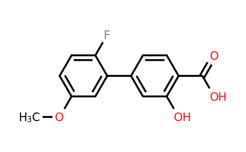 1261975-82-9 | 4-(2-Fluoro-5-methoxyphenyl)-2-hydroxybenzoic acid
