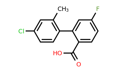 1261976-34-4 | 2-(4-Chloro-2-methylphenyl)-4-fluorobenzoic acid