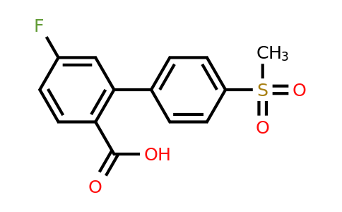 1261976-84-4 | 4-Fluoro-2-(4-methylsulfonylphenyl)benzoic acid