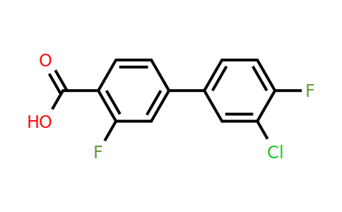 1261976-94-6 | 4-(3-Chloro-4-fluorophenyl)-2-fluorobenzoic acid