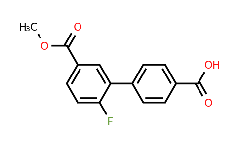 1261977-34-7 | 4-(2-Fluoro-5-methoxycarbonylphenyl)benzoic acid