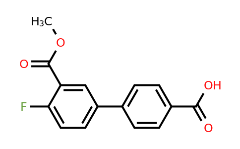 1261977-44-9 | 4-(4-Fluoro-3-methoxycarbonylphenyl)benzoic acid