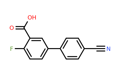 1261977-82-5 | 4'-Cyano-4-fluoro-[1,1'-biphenyl]-3-carboxylic acid