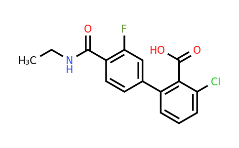 1261977-90-5 | 6-Chloro-2-[4-(ethylcarbamoyl)-3-fluorophenyl]benzoic acid