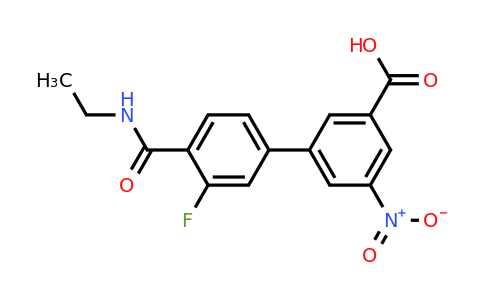 1261978-01-1 | 3-[4-(Ethylcarbamoyl)-3-fluorophenyl]-5-nitrobenzoic acid