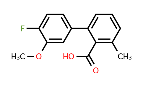 1261978-36-2 | 2-(4-Fluoro-3-methoxyphenyl)-6-methylbenzoic acid