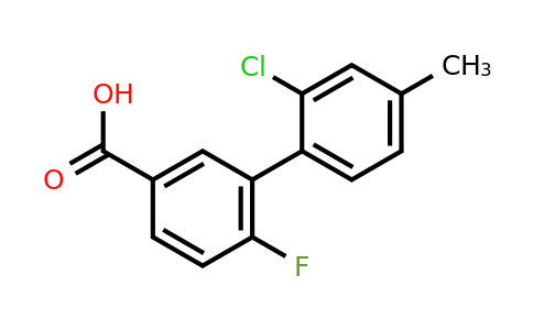 1261978-73-7 | 3-(2-Chloro-4-methylphenyl)-4-fluorobenzoic acid
