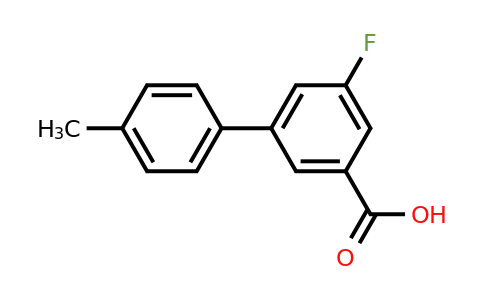 1261978-89-5 | 5-Fluoro-4'-methyl-[1,1'-biphenyl]-3-carboxylic acid