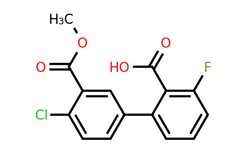 1261979-33-2 | 2-(4-Chloro-3-methoxycarbonylphenyl)-6-fluorobenzoic acid