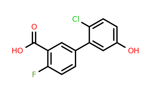 1261979-91-2 | 5-(2-Chloro-5-hydroxyphenyl)-2-fluorobenzoic acid