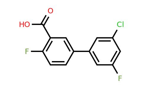 1261980-01-1 | 5-(3-Chloro-5-fluorophenyl)-2-fluorobenzoic acid
