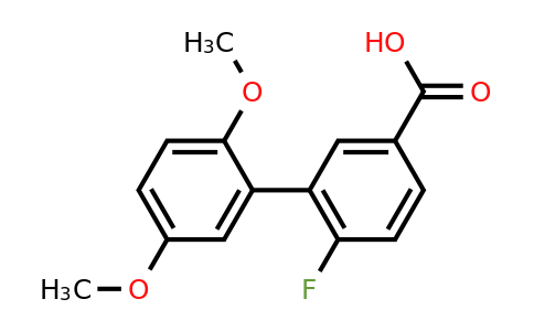 1261980-64-6 | 3-(2,5-Dimethoxyphenyl)-4-fluorobenzoic acid