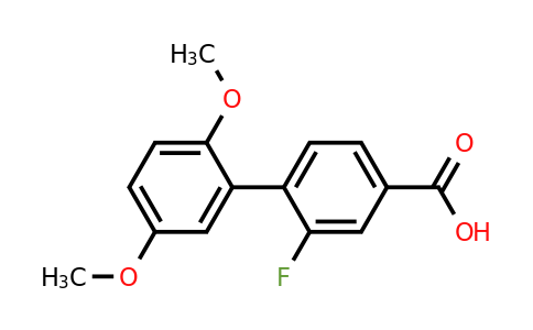 1261980-65-7 | 4-(2,5-Dimethoxyphenyl)-3-fluorobenzoic acid