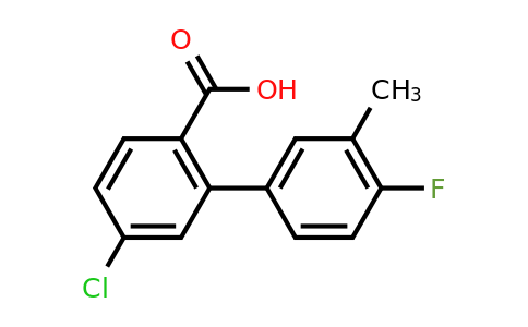 1261980-90-8 | 4-Chloro-2-(4-fluoro-3-methylphenyl)benzoic acid