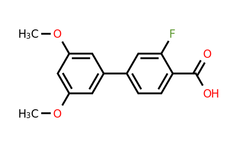 1261980-91-9 | 3-Fluoro-3',5'-dimethoxy-[1,1'-biphenyl]-4-carboxylic acid