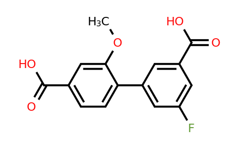 1261980-92-0 | 4-(3-Carboxy-5-fluorophenyl)-3-methoxybenzoic acid