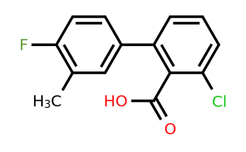 1261980-93-1 | 6-Chloro-2-(4-fluoro-3-methylphenyl)benzoic acid