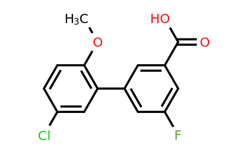 1261980-98-6 | 3-(5-Chloro-2-methoxyphenyl)-5-fluorobenzoic acid