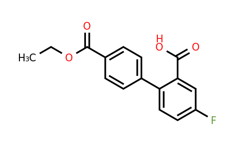 1261982-02-8 | 2-(4-Ethoxycarbonylphenyl)-5-fluorobenzoic acid