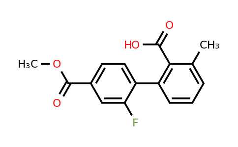 1261982-15-3 | 2-(2-Fluoro-4-methoxycarbonylphenyl)-6-methylbenzoic acid