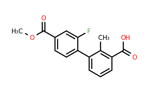 1261982-19-7 | 3-(2-Fluoro-4-methoxycarbonylphenyl)-2-methylbenzoic acid