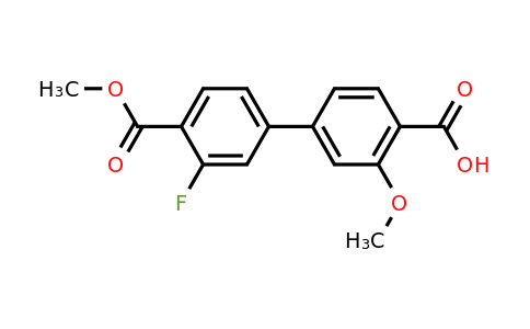 1261982-45-9 | 4-(3-Fluoro-4-methoxycarbonylphenyl)-2-methoxybenzoic acid