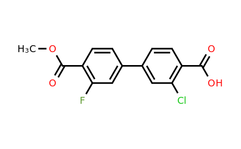 1261982-50-6 | 2-Chloro-4-(3-fluoro-4-methoxycarbonylphenyl)benzoic acid
