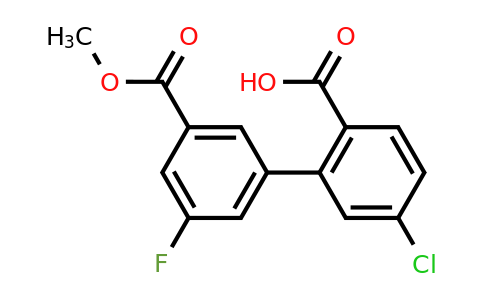 1261982-67-5 | 4-Chloro-2-(3-fluoro-5-methoxycarbonylphenyl)benzoic acid